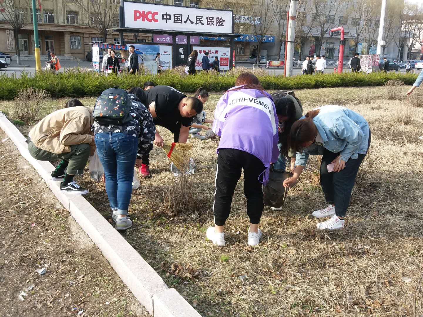 我院組織學(xué)生黨員、入黨積極分子開展義務(wù)勞動