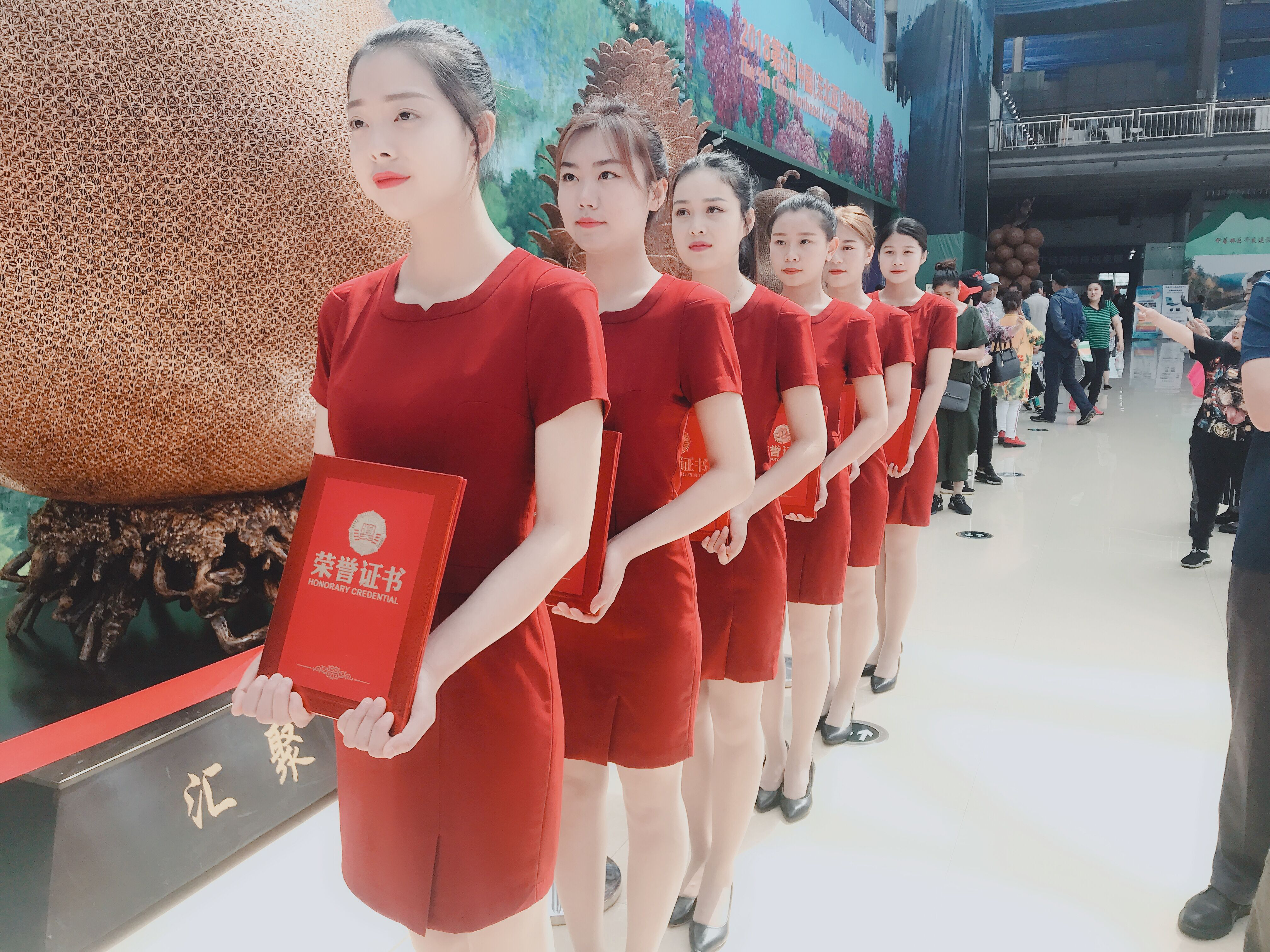 旅游商務(wù)學(xué)院師生為2018第五屆中國(guó)（東北亞）森林博覽會(huì)提供大會(huì)禮儀服務(wù)和志愿者服務(wù)